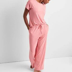 State of Day Women's 2-Pc. Fluid Knit Pajamas Set Pink NEW